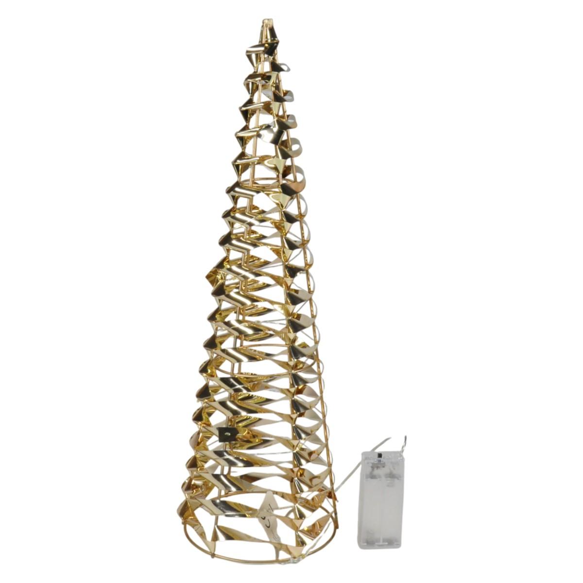 Luci di natale esterno 20 led cono bianco caldo 40 cm