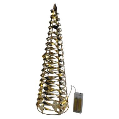 Luci di natale esterno 20 led cono bianco caldo 40 cm