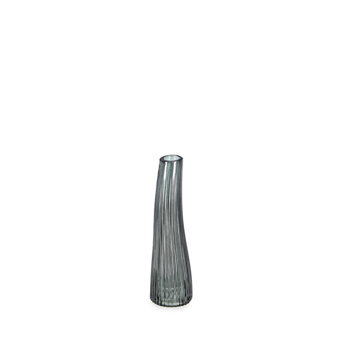 Vaso vetro monofiore verde 22 cm