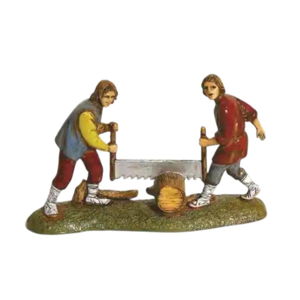 Statua presepe 6 cm pastori taglialegna