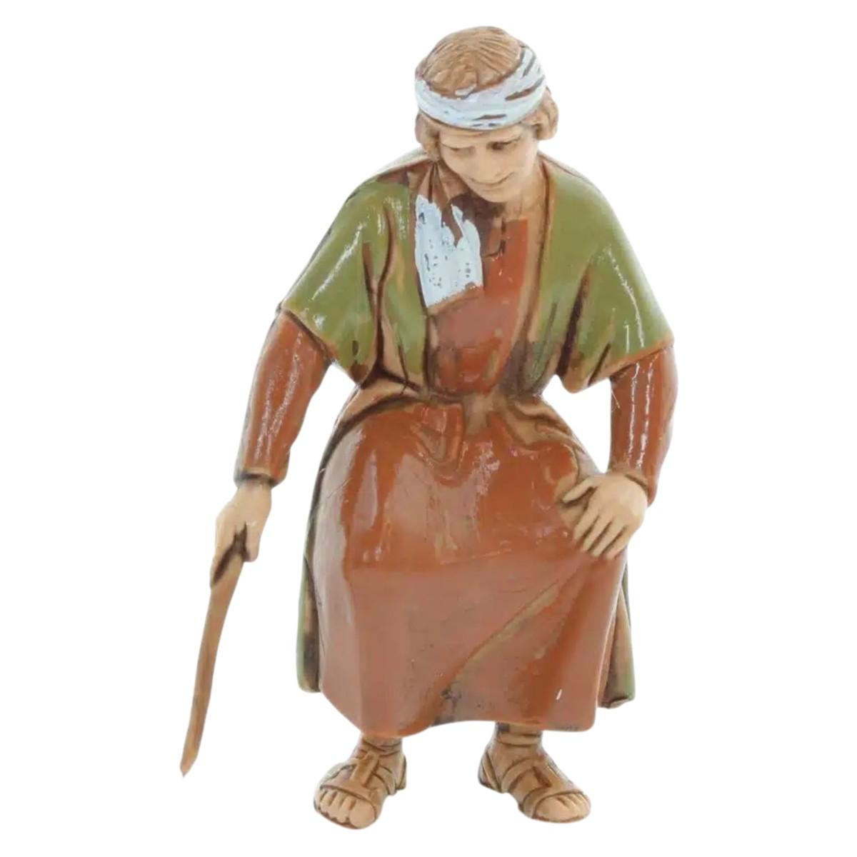 Statua presepe 10 cm gruppo donne al pozzo cammellieri