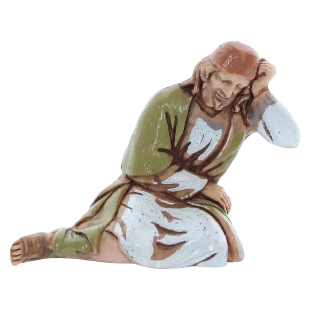 Statua presepe 10 cm gruppo donne al pozzo cammellieri