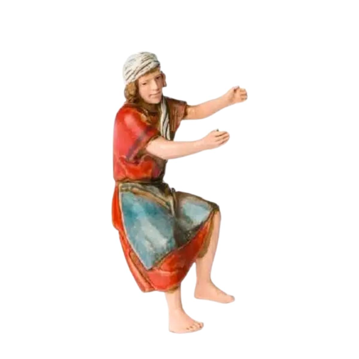 Statua presepe 10 cm vassaio seduto