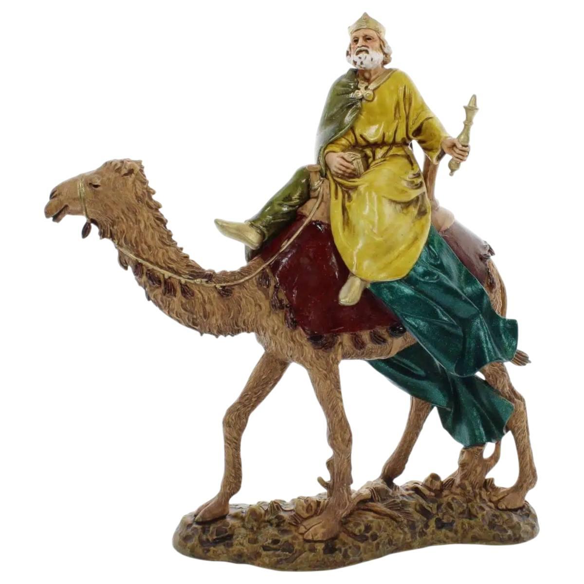 Statue presepe 12 cm re magi cammelli