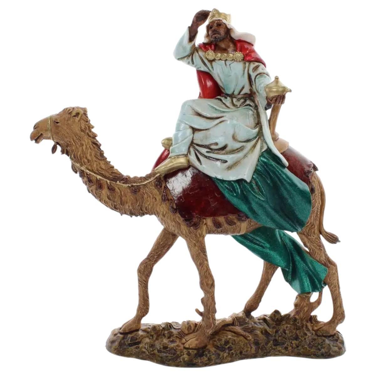 Statue presepe 12 cm re magi cammelli