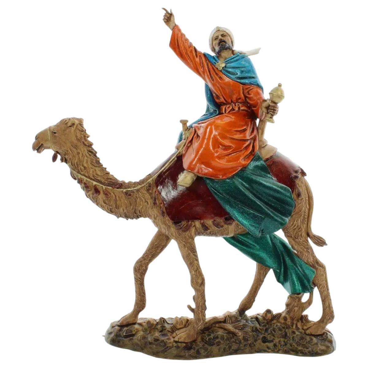 Statue presepe 12 cm re magi cammelli