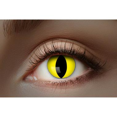 Lenti contatto mensile uv 1 flash yellow cat modello a