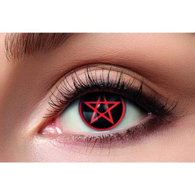 Lenti contatto trimestrali pentagramma rosso modello a