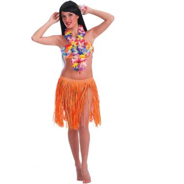 Gonna hawaii rafia arancione