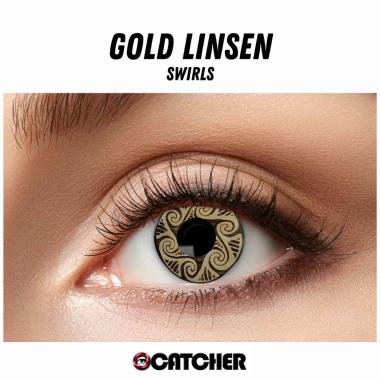 Lenti contatto 12 mesi gold swirls modello a