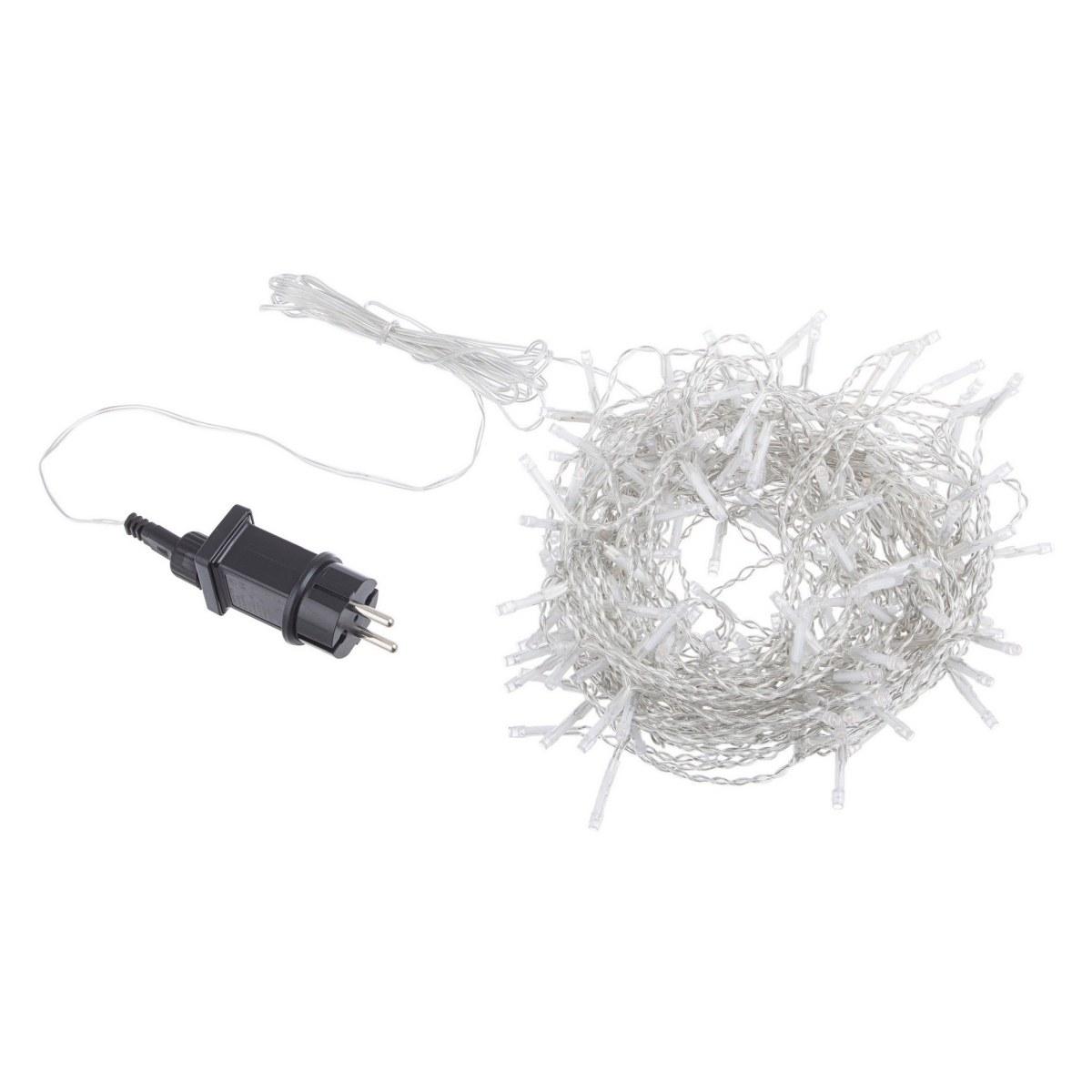 Luci di natale tenda esterno 200 led bianco freddo classic