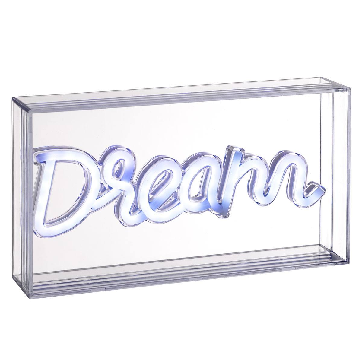 Scritta led dream color usb