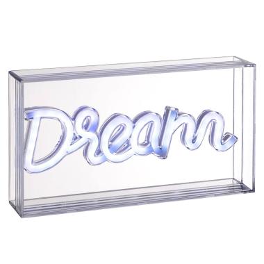 Scritta led dream color usb