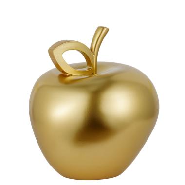 Mela ceramica oro 15 cm