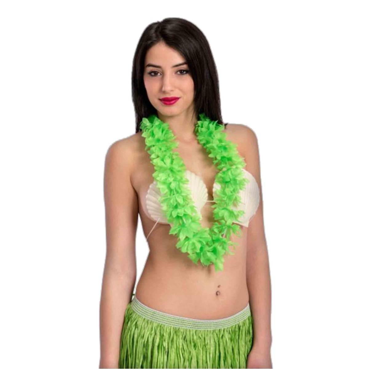 Collana hawaii verde fluo