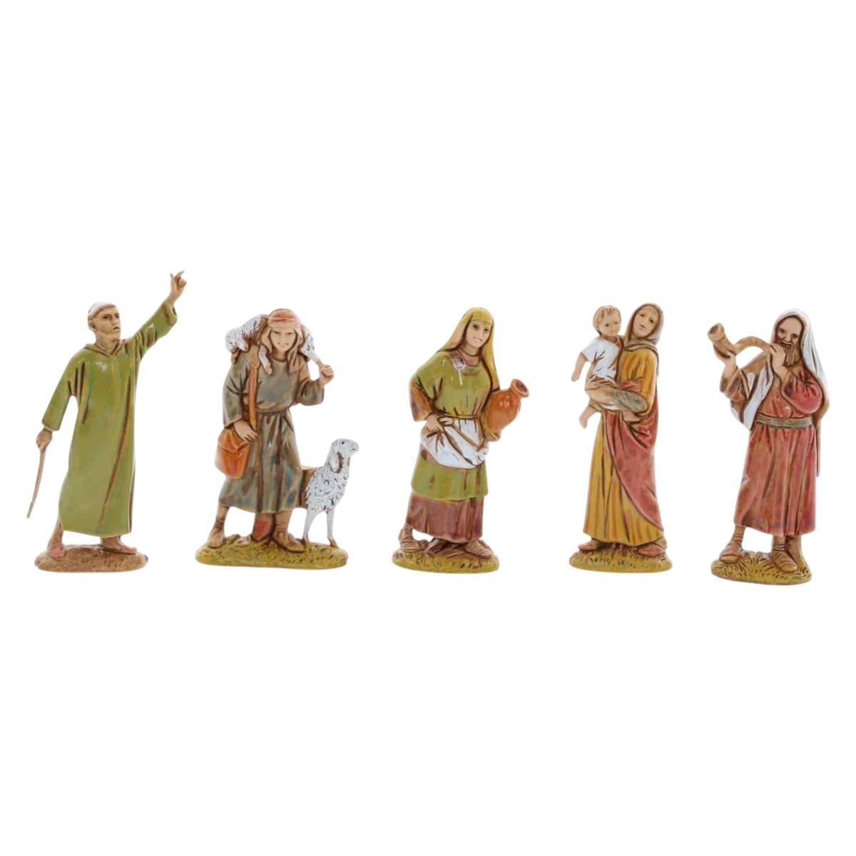 Statua presepe 6.5 cm pastori assortiti