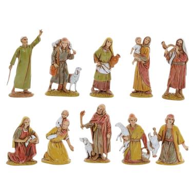 Statua presepe 6.5 cm pastori assortiti