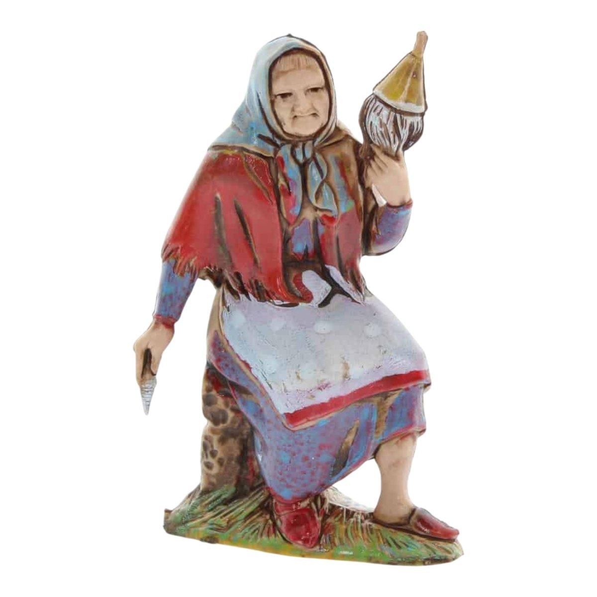 Statua presepe 8 cm pastori mestieri assortiti