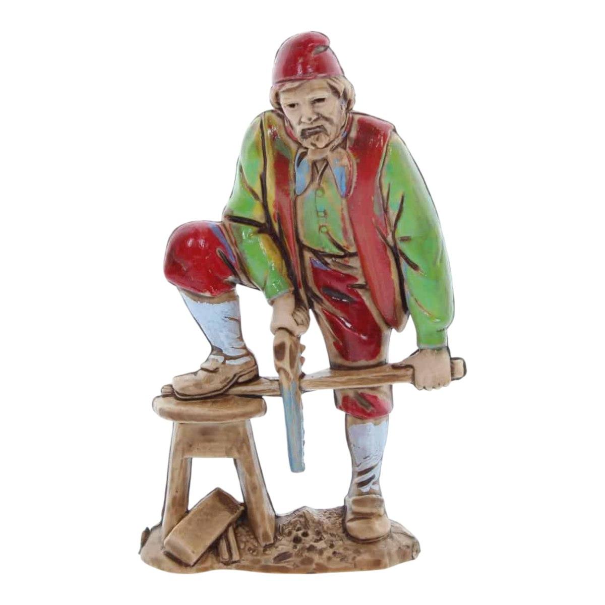 Statua presepe 8 cm pastori mestieri assortiti