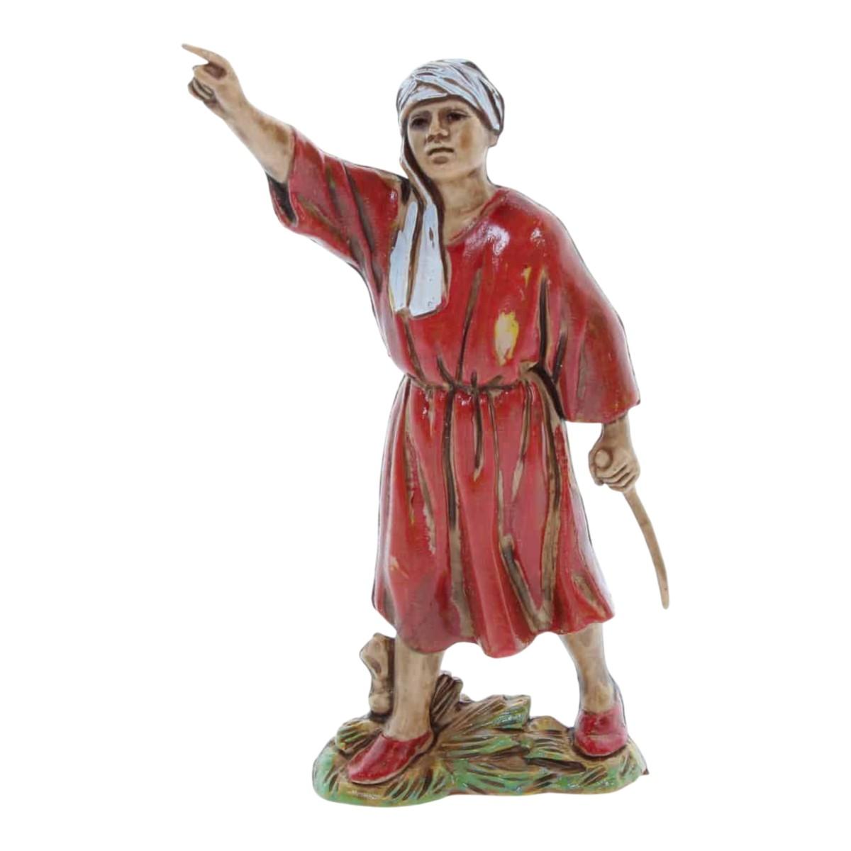 Statua presepe 8 cm pastori mestieri assortiti