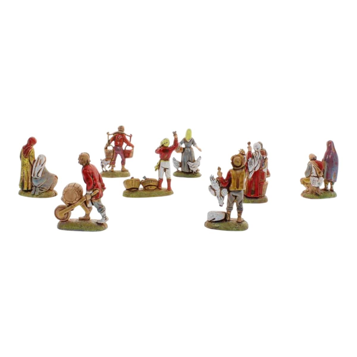 Statua presepe 6 cm pastori sogetti assortiti