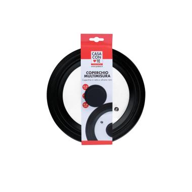 Coperchio Vetro e Silicone C.Conte cm.Ø25,5 20 22 24 |_023