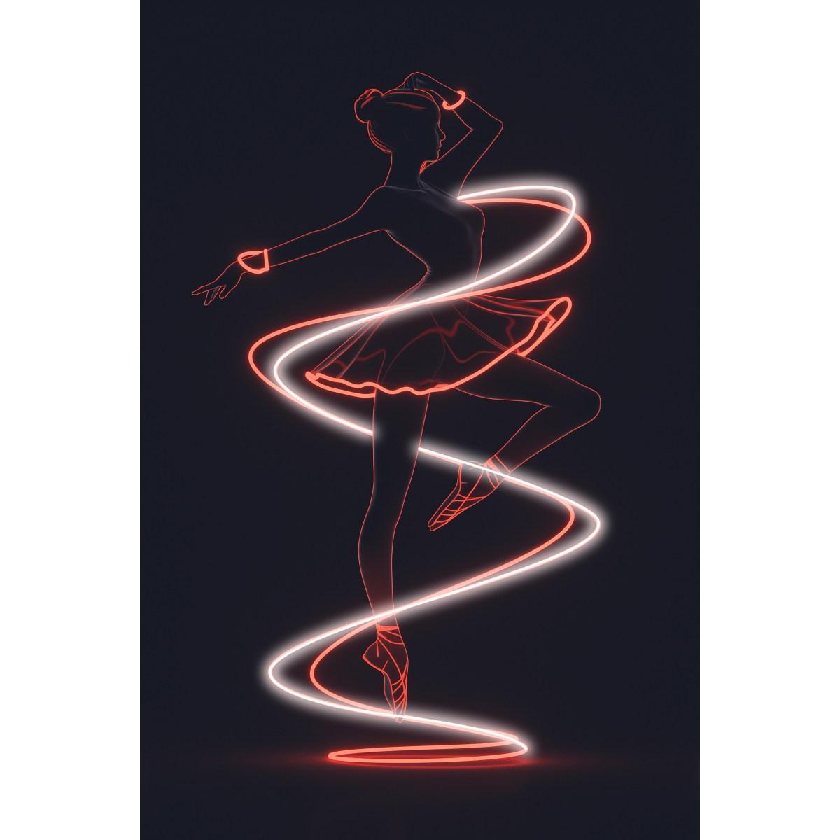 Quadro led dancer 80 x 120 cm