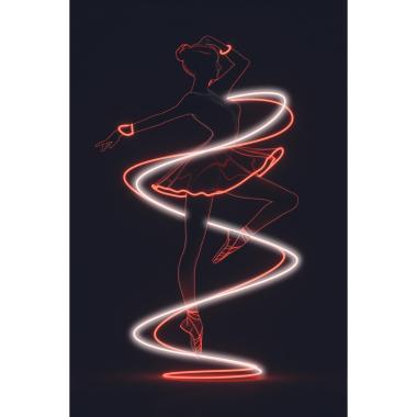 Quadro led dancer 80 x 120 cm