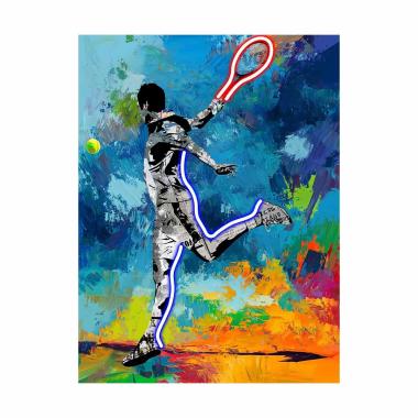 Quadro led tennis 60 x 90 cm