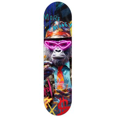 Quadro Skate con Led Monkey cm.20x80 Lamart