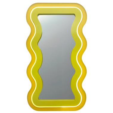 Specchio led giallo 33 x 59 cm