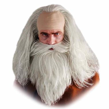 Barba liscia grigia