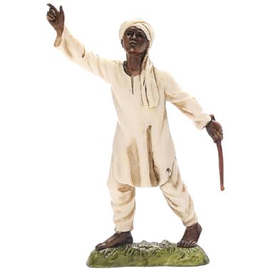 Statua presepe 10 cm conducente bastone