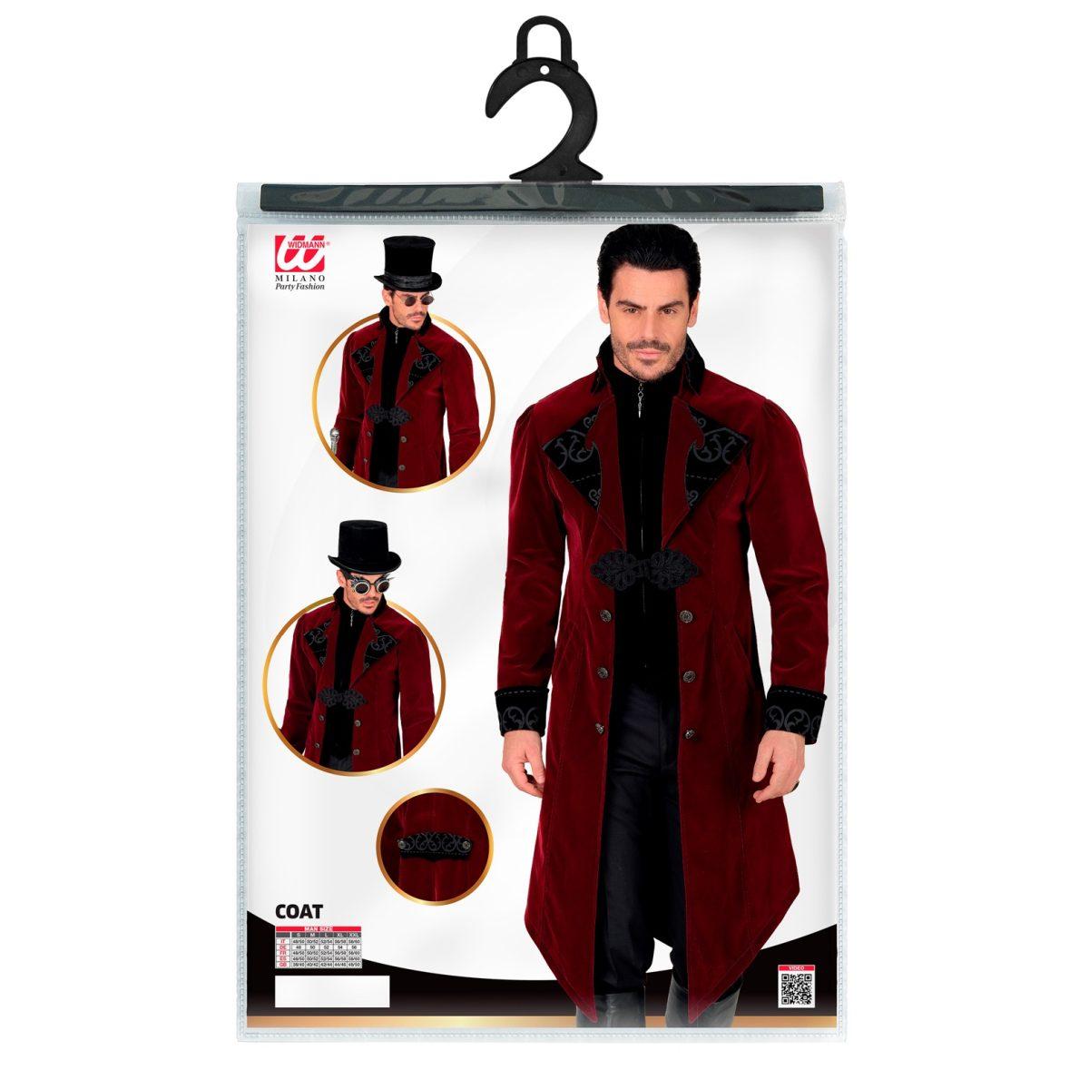 Cappotto gotico bordeaux