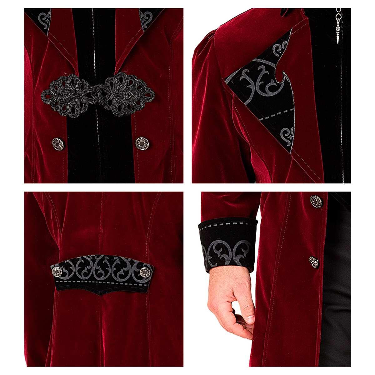 Cappotto gotico bordeaux