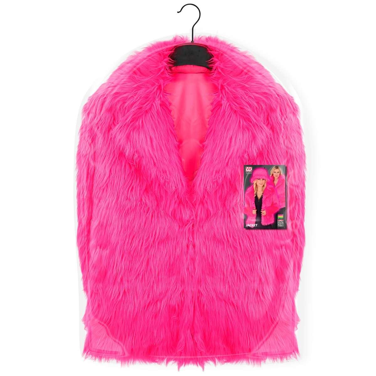 Giacca disco pelosa rosa