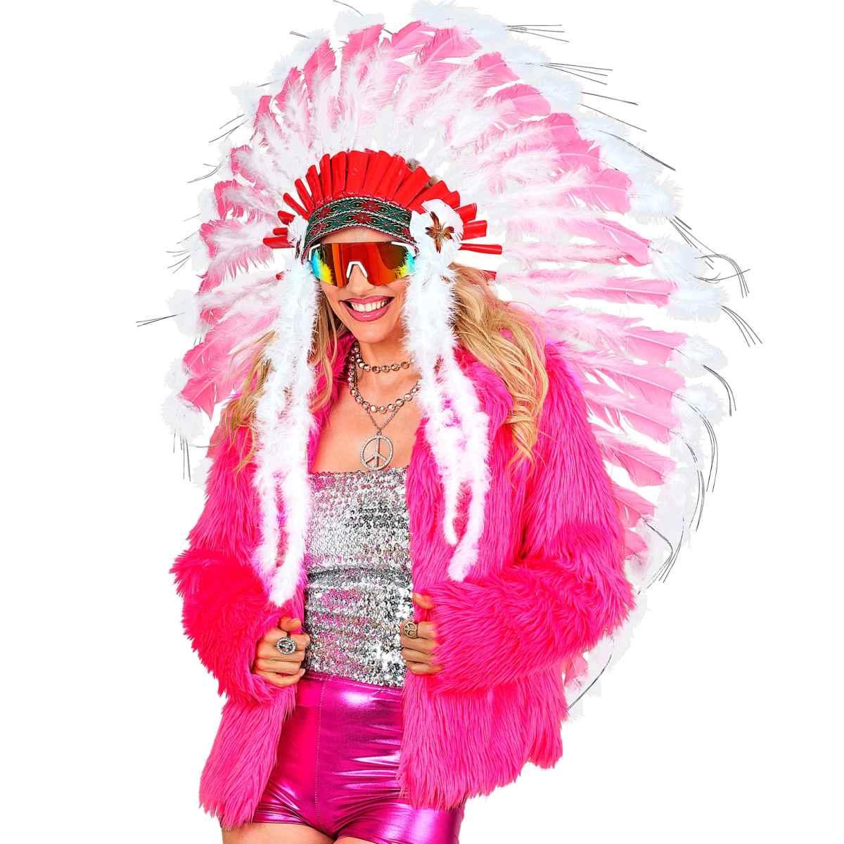 Giacca disco pelosa rosa