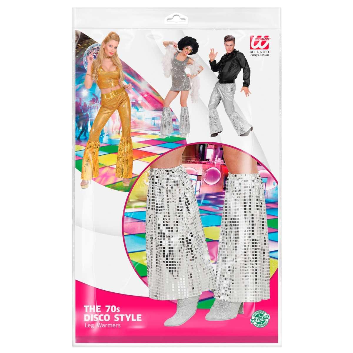 Scaldamuscoli disco argento paillettes