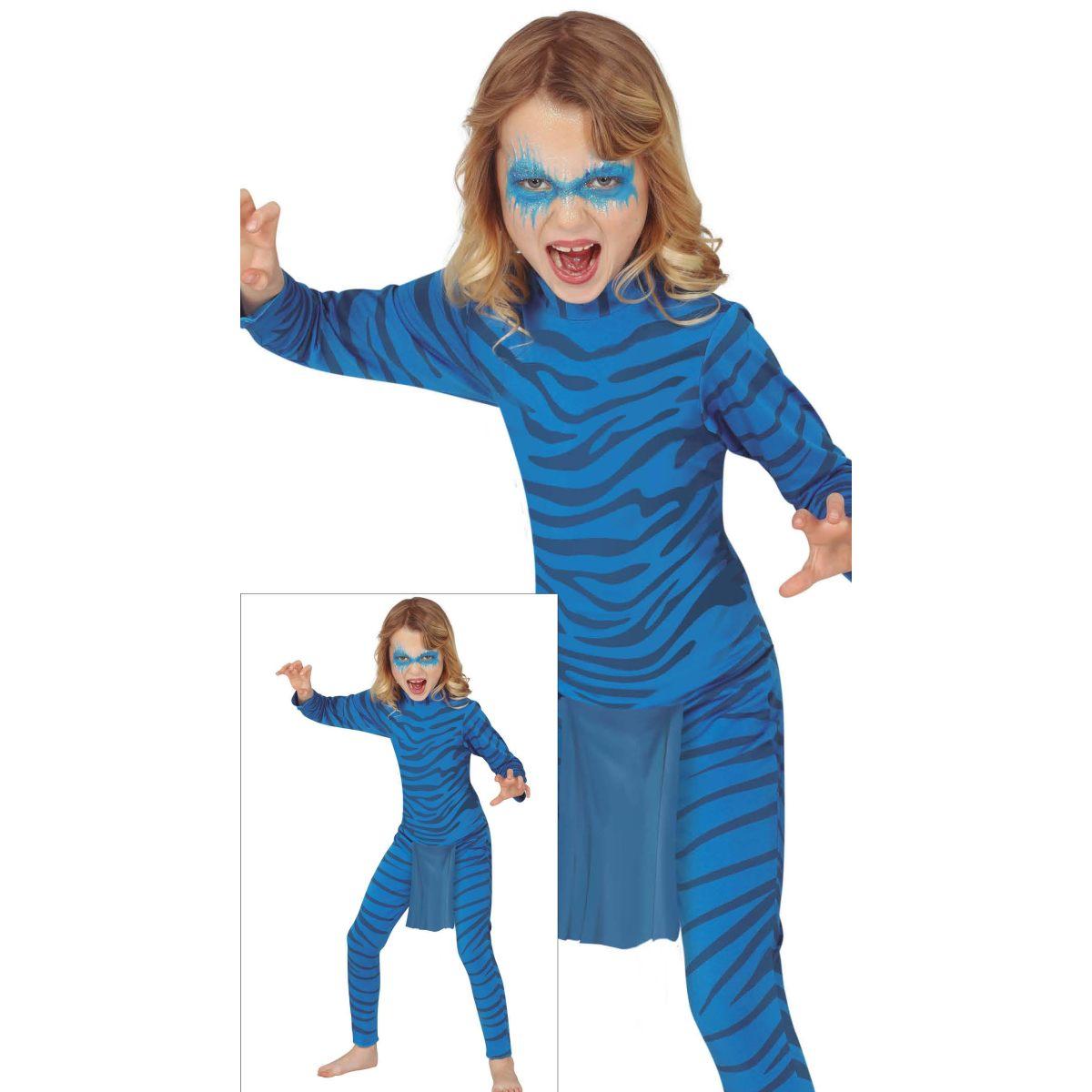 Costume avatar felino blu