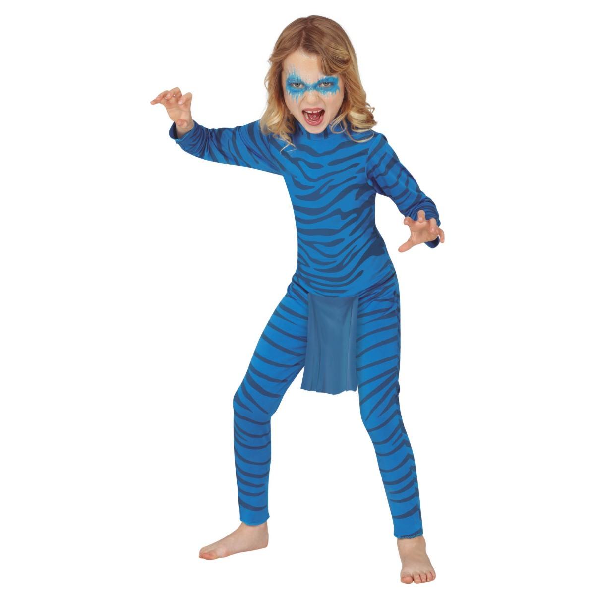 Costume avatar felino blu