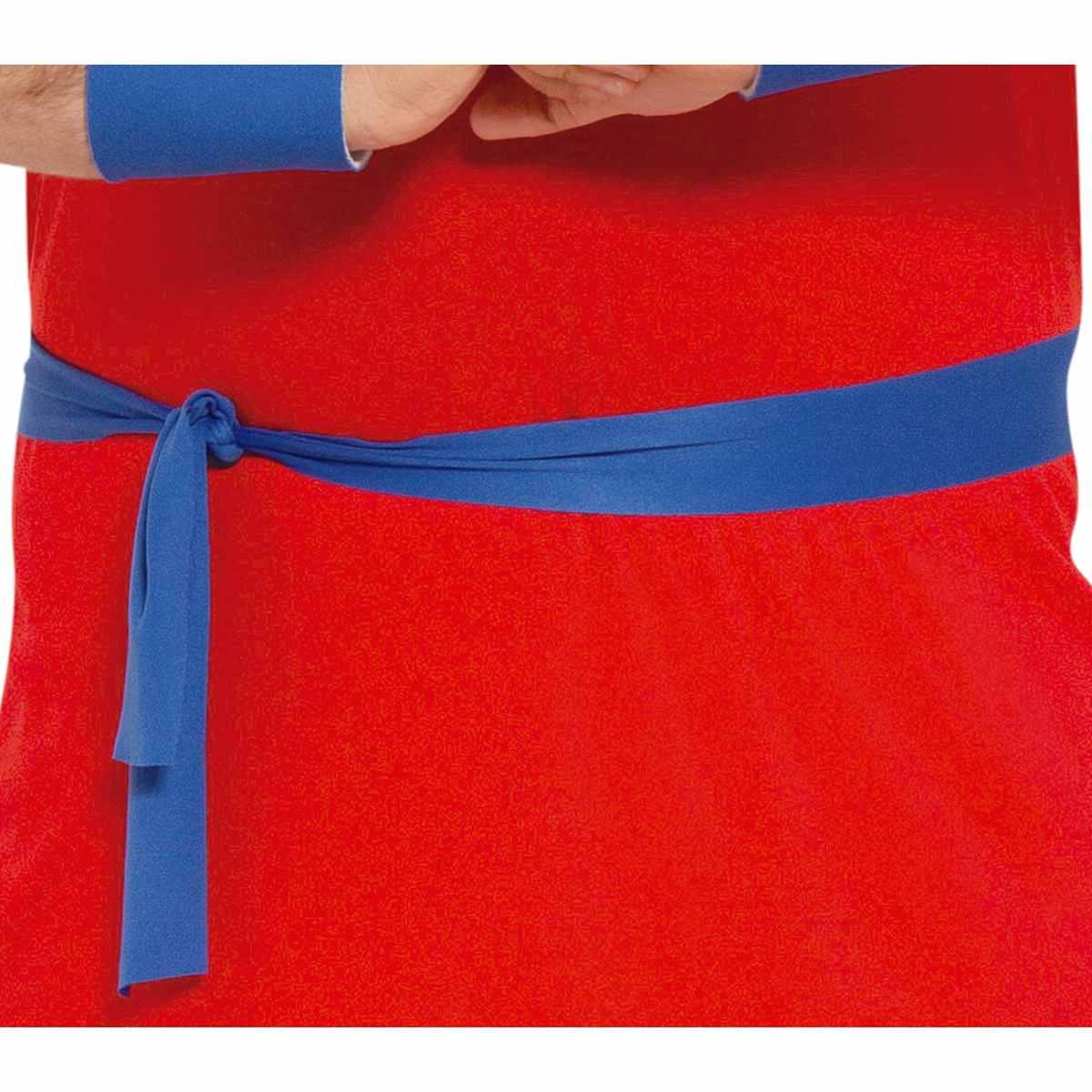 Costume lottatore karate ninja rosso