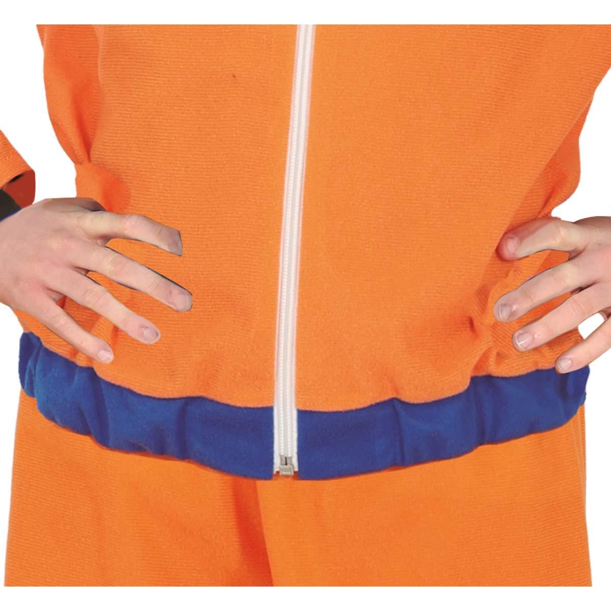 Costume lottatore karate ninja arancione