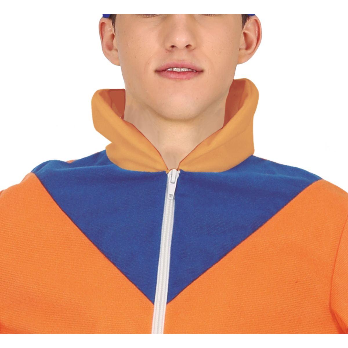 Costume lottatore karate ninja arancione