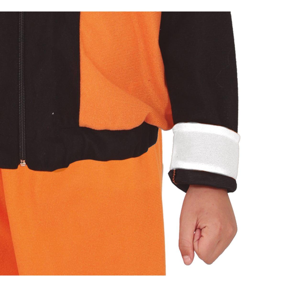 Costume lottatore karate ninja arancione nero