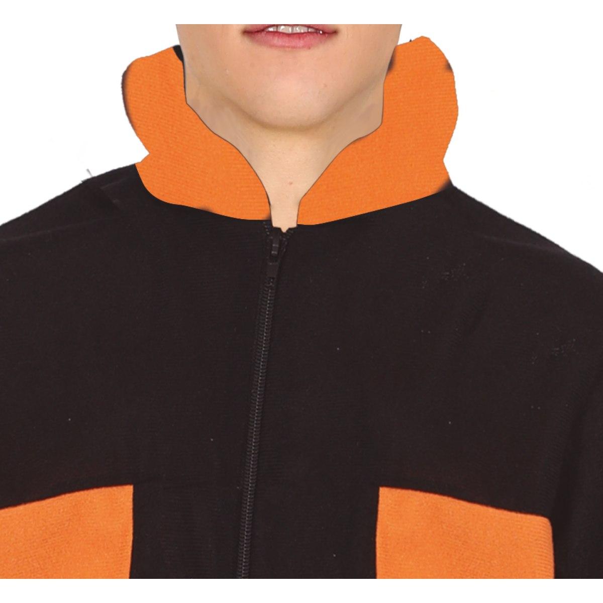Costume lottatore karate ninja arancione nero