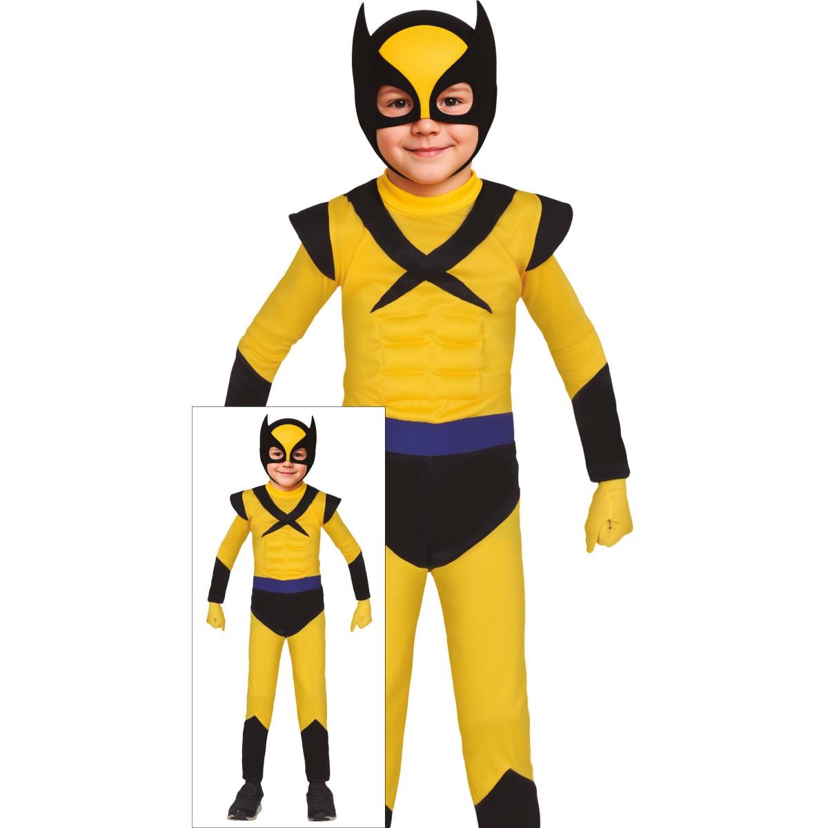Costume eroe giallo wolverine