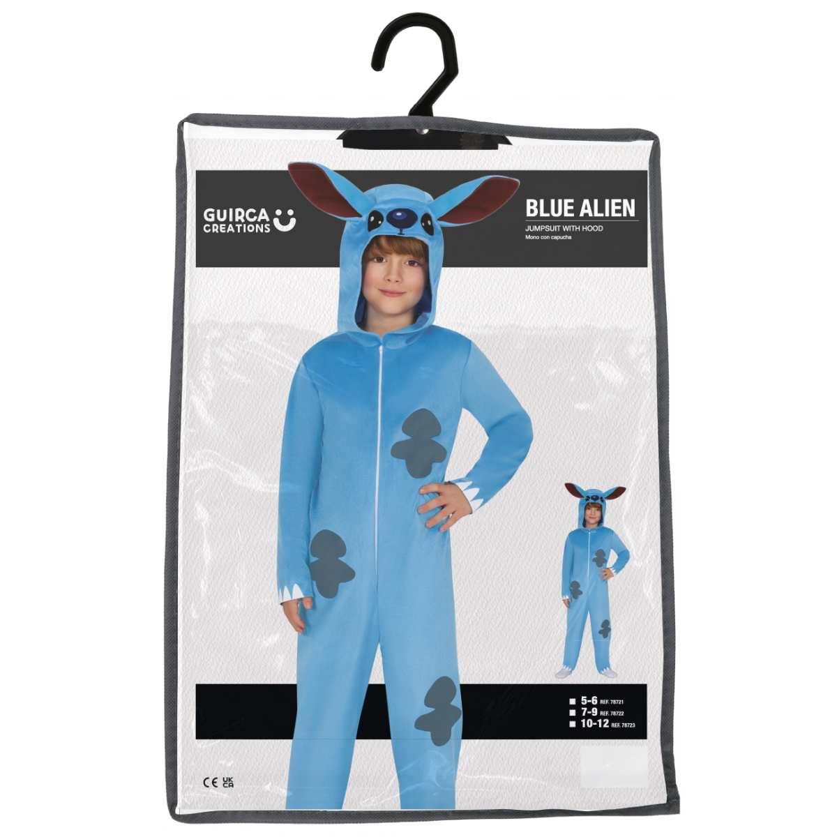 Costume alieno blu stitch