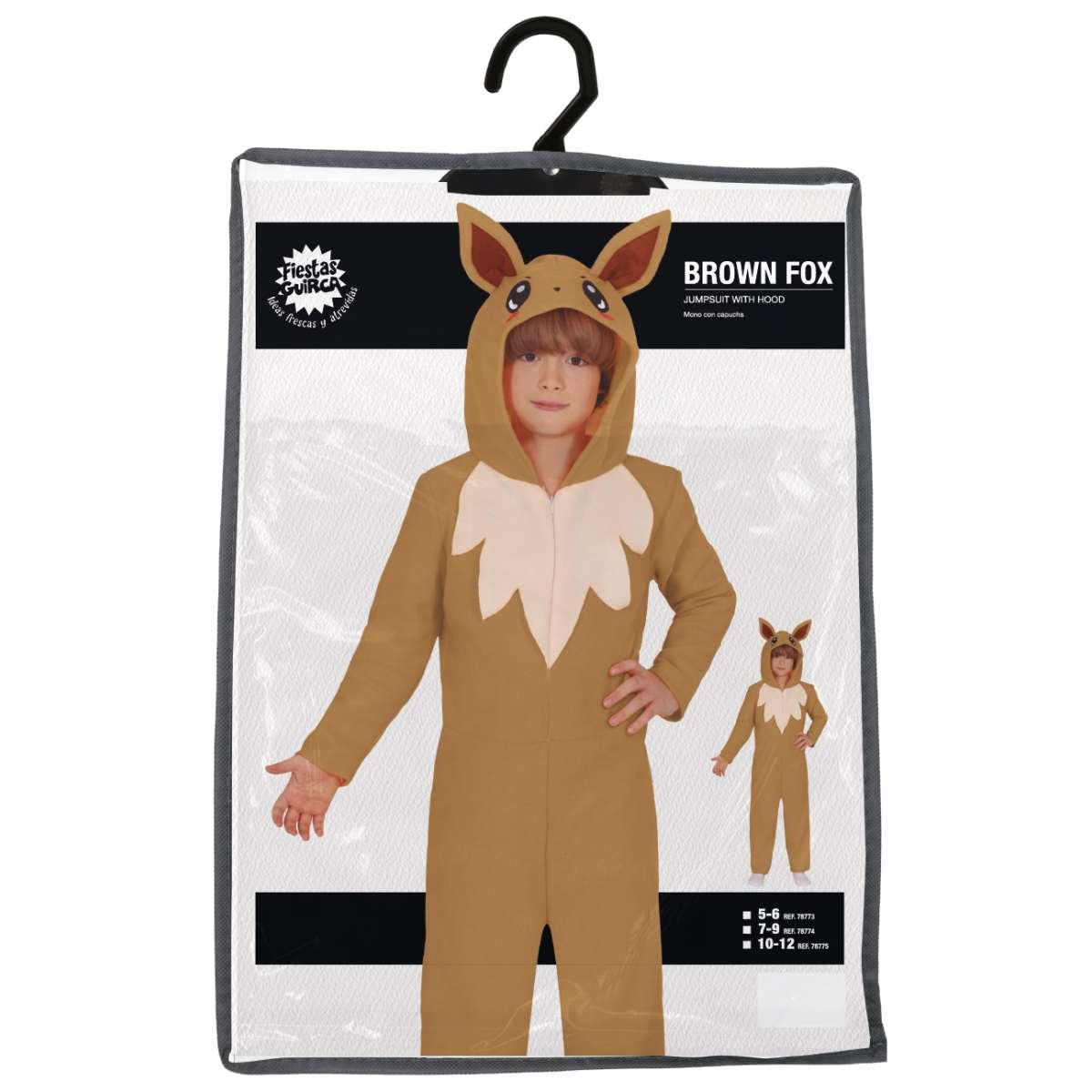 Costume volpe marrone