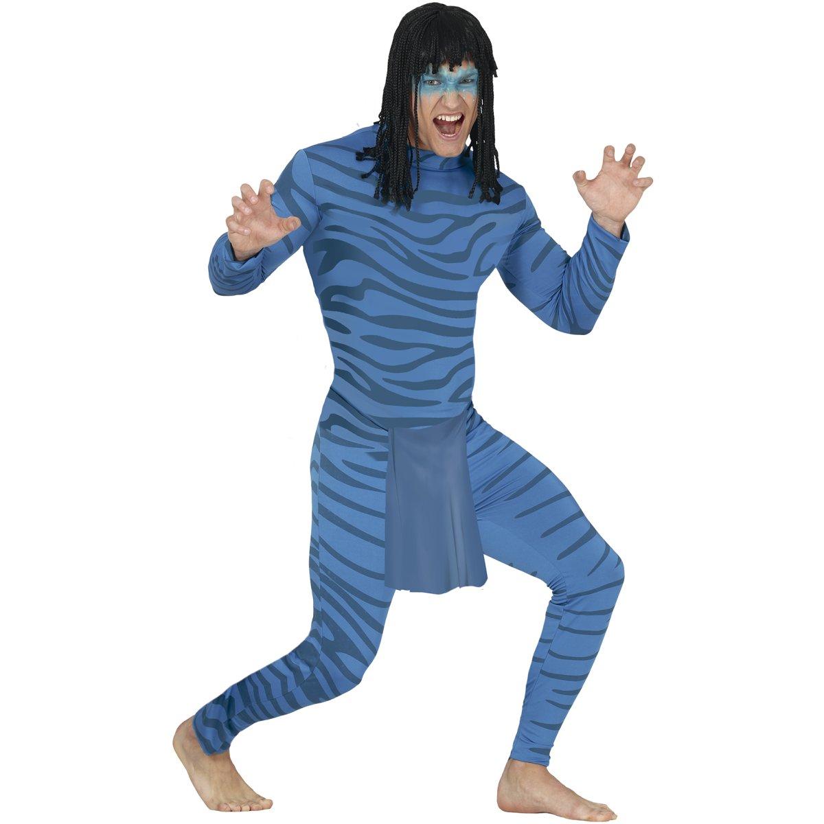 Costume avatar felino blu