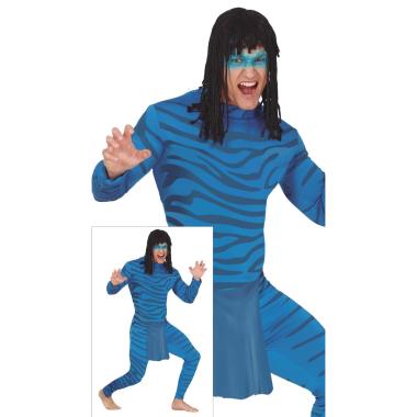 Costume avatar felino blu